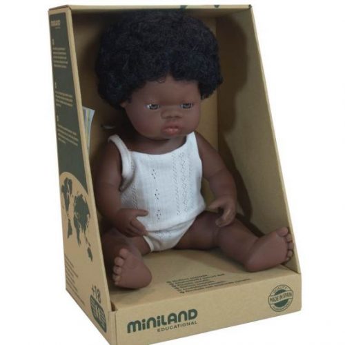 Miniland 38cm Female African Doll