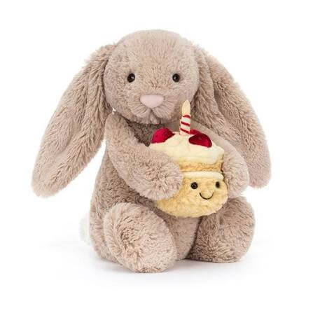 **NEW! Jellycat Bashful Beige Bunny 'Birthday'