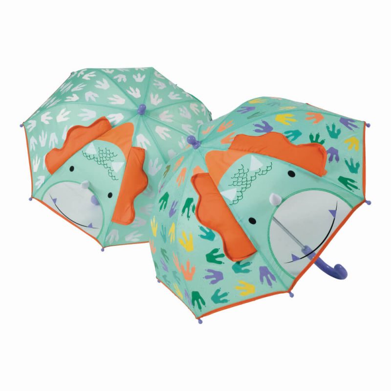 Colour Changing 3D Umbrella - Dinosaur