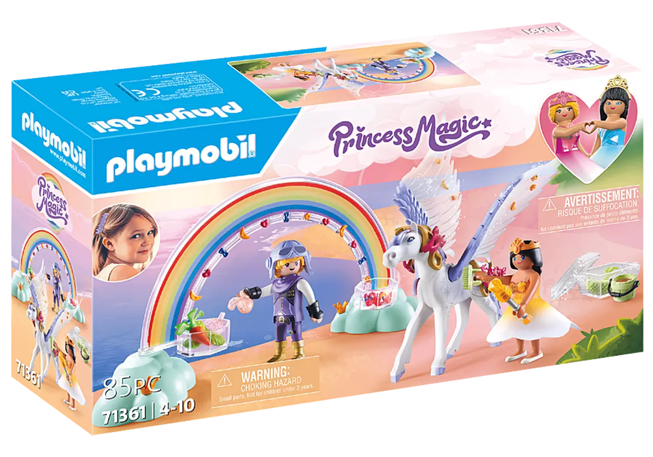 Playmobil Pegasus with Rainbow in the Clouds