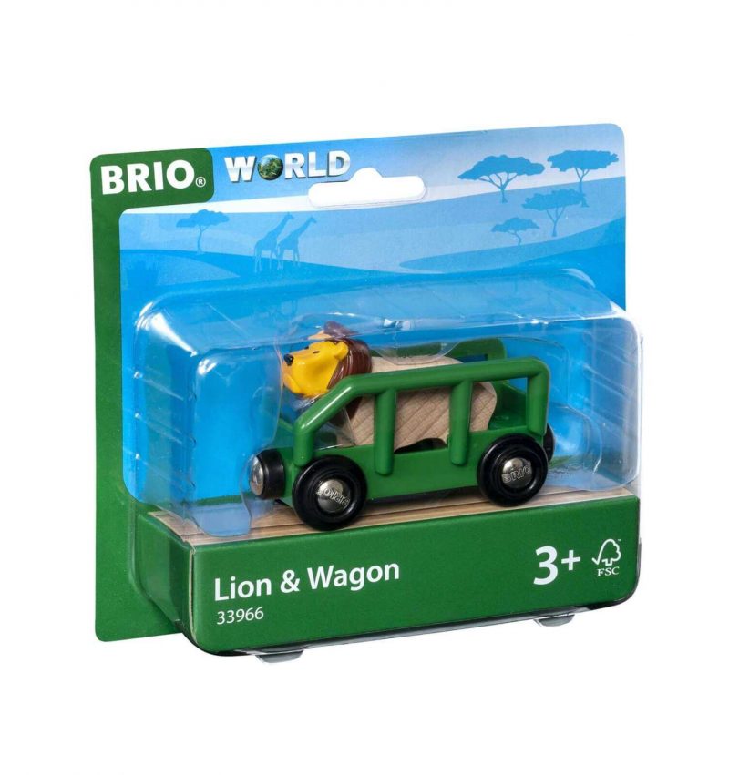 Brio Safari Lion and Wagon