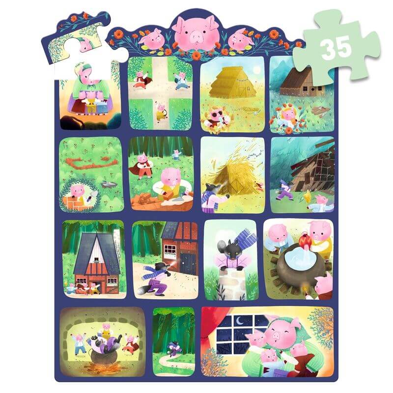 Story Puzzle 35pc The Three Little Pigs