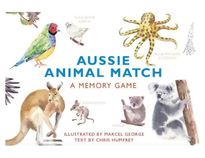 Aussie Animals Match Memory Game
