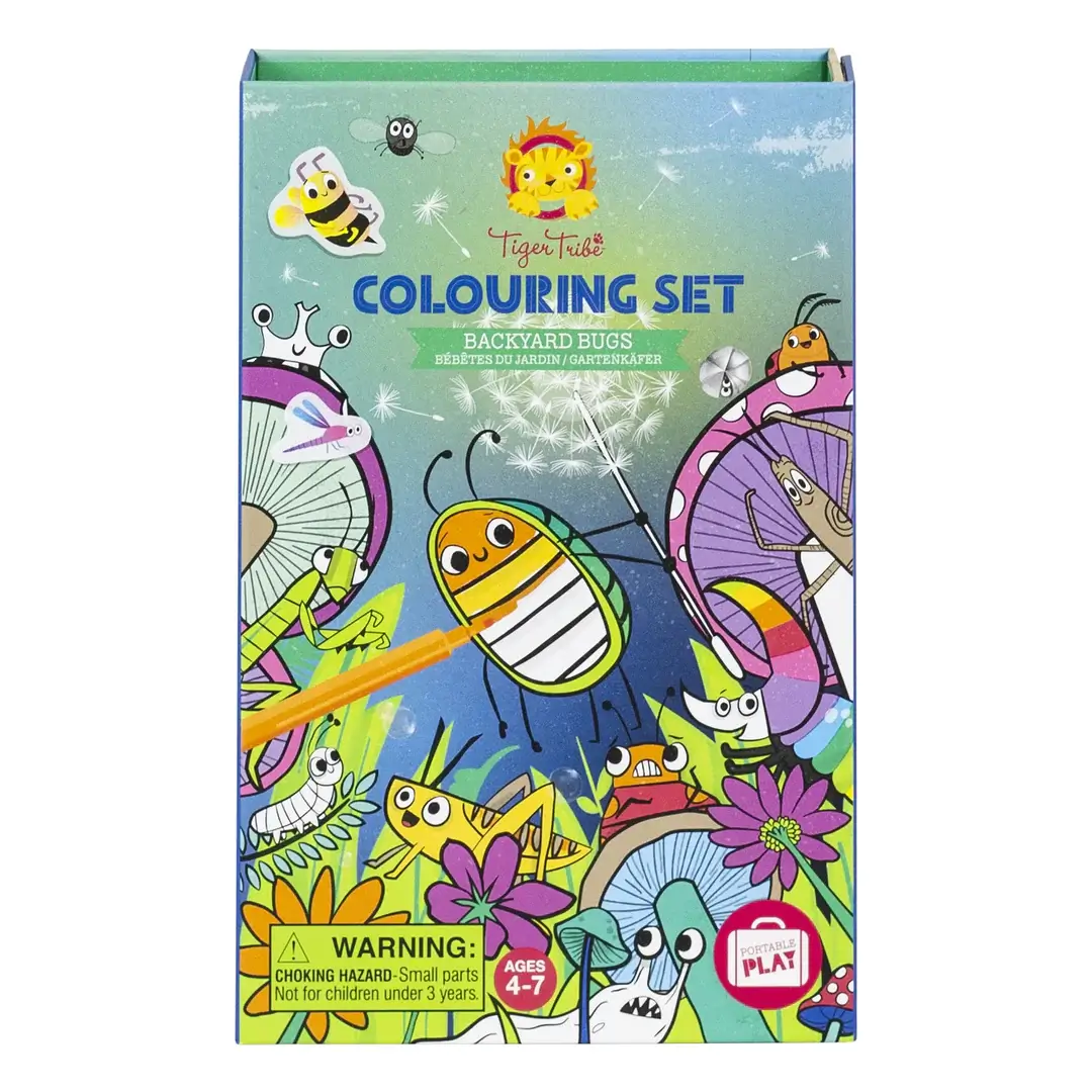 Colouring Set Backyard Bugs