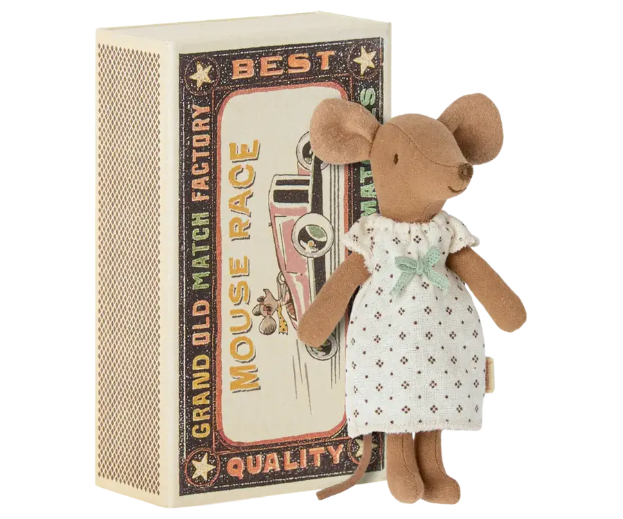 Maileg Mouse Big Sister in Matchbox