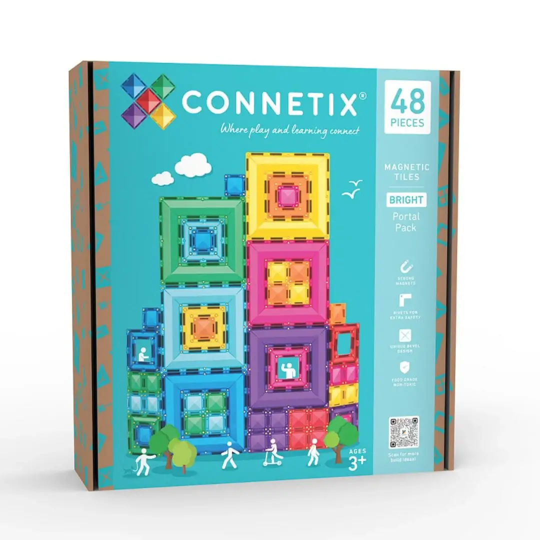 Connetix 48 Piece Bright Portal Pack