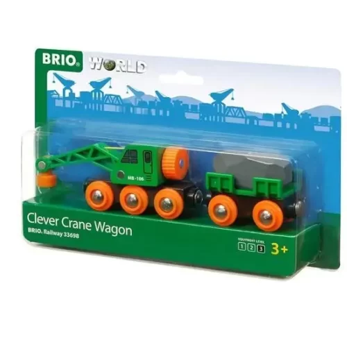 Brio Clever Crane Wagon 4pc