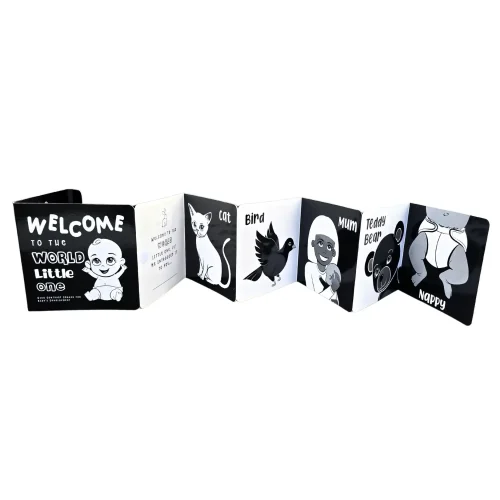 Welcome To The World Little One B&W Baby Book