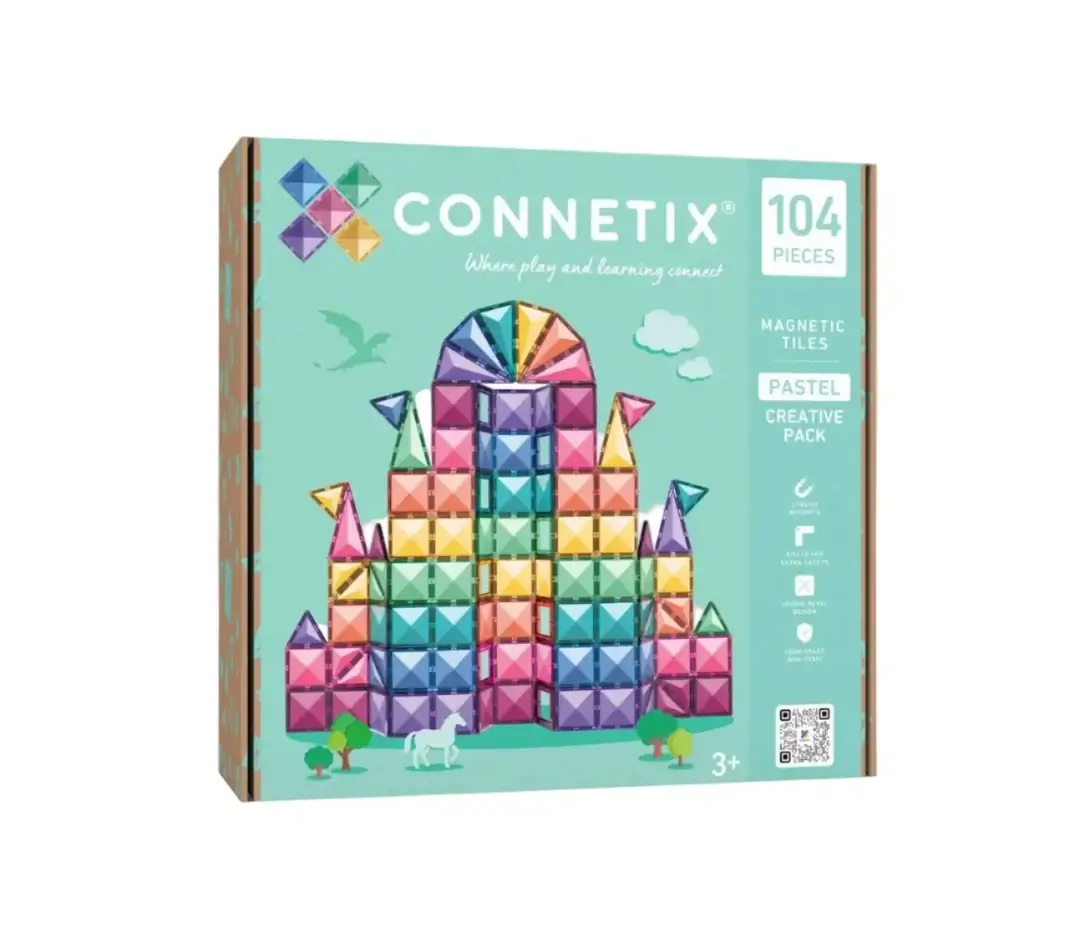 connetix104 (1) Connetix 104pc Creative Pastel Pk