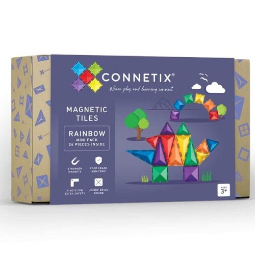 Connetix 24 piece Rainbow Mini Pack