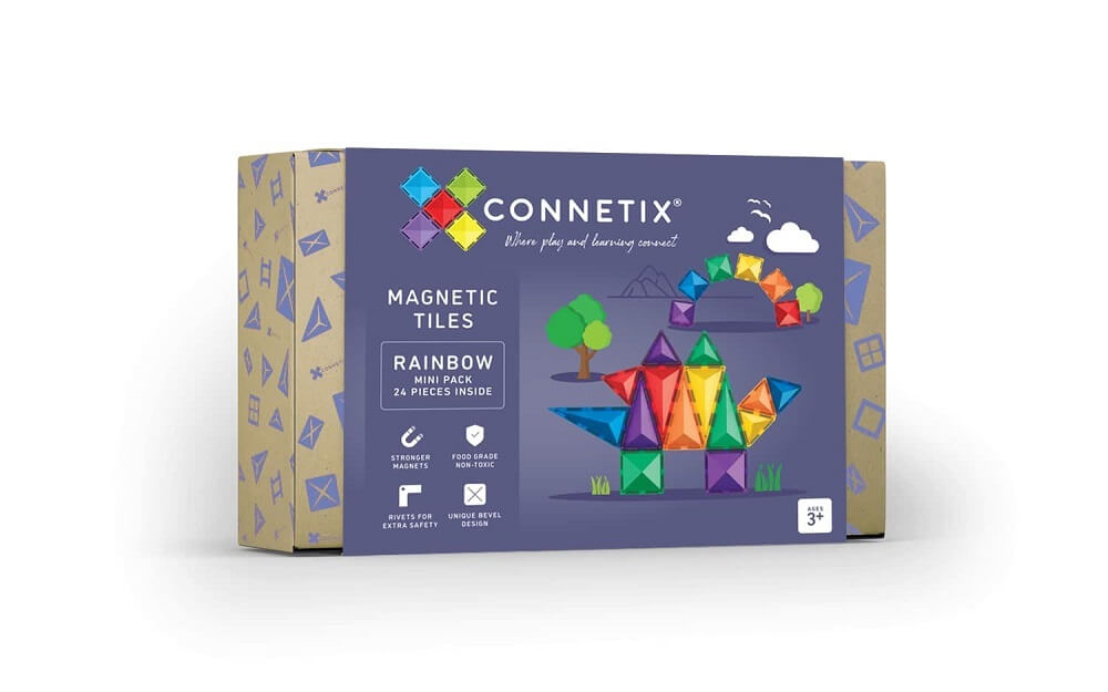 Connetix 24 piece Rainbow Mini Pack