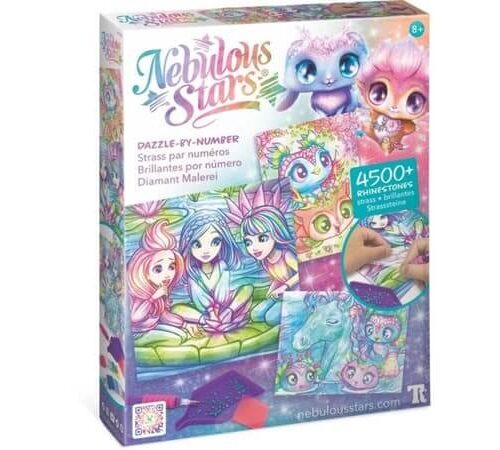 Nebulous Stars Dazzle By Number Rainbow
