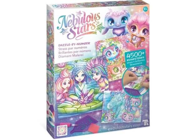 Nebulous Stars Dazzle By Number Rainbow