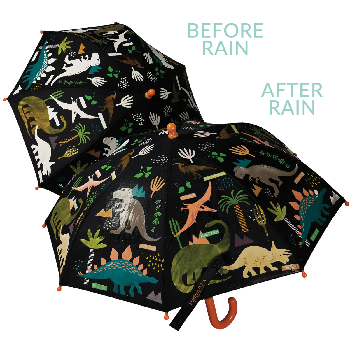 Colour Changing Umbrella - Dinosaur