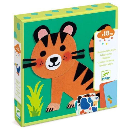 Djeco Felt Boards - Soft Animals Collage Activity