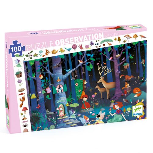 Djeco Observation Puzzle Enchanted Forest 100pc