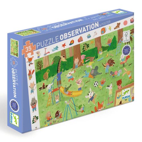 Djeco Observation Puzzle Little Friends Garden 35pc