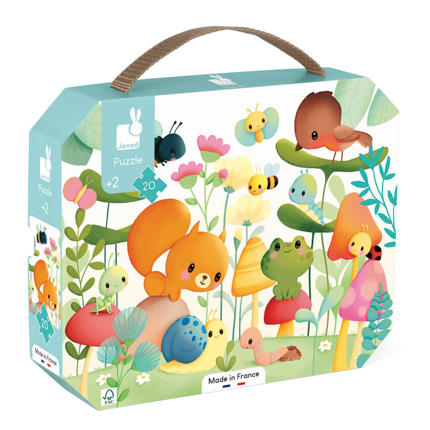 Janod Garden Friends Puzzle 20pc