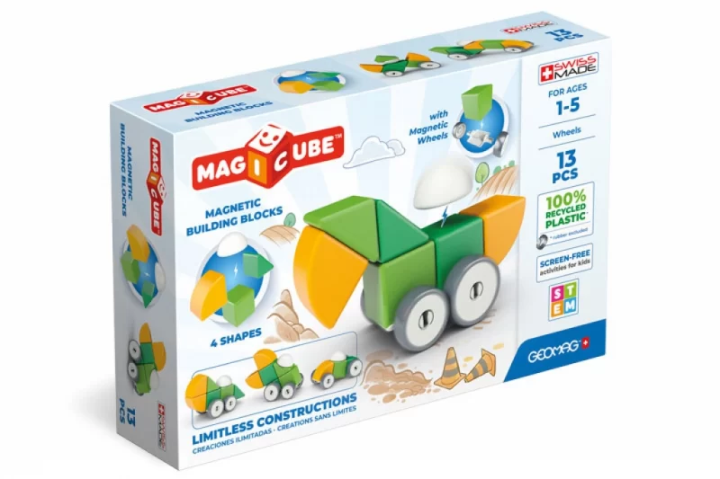 Geomag Magicube Shapes Recycled Wheels 13pcs