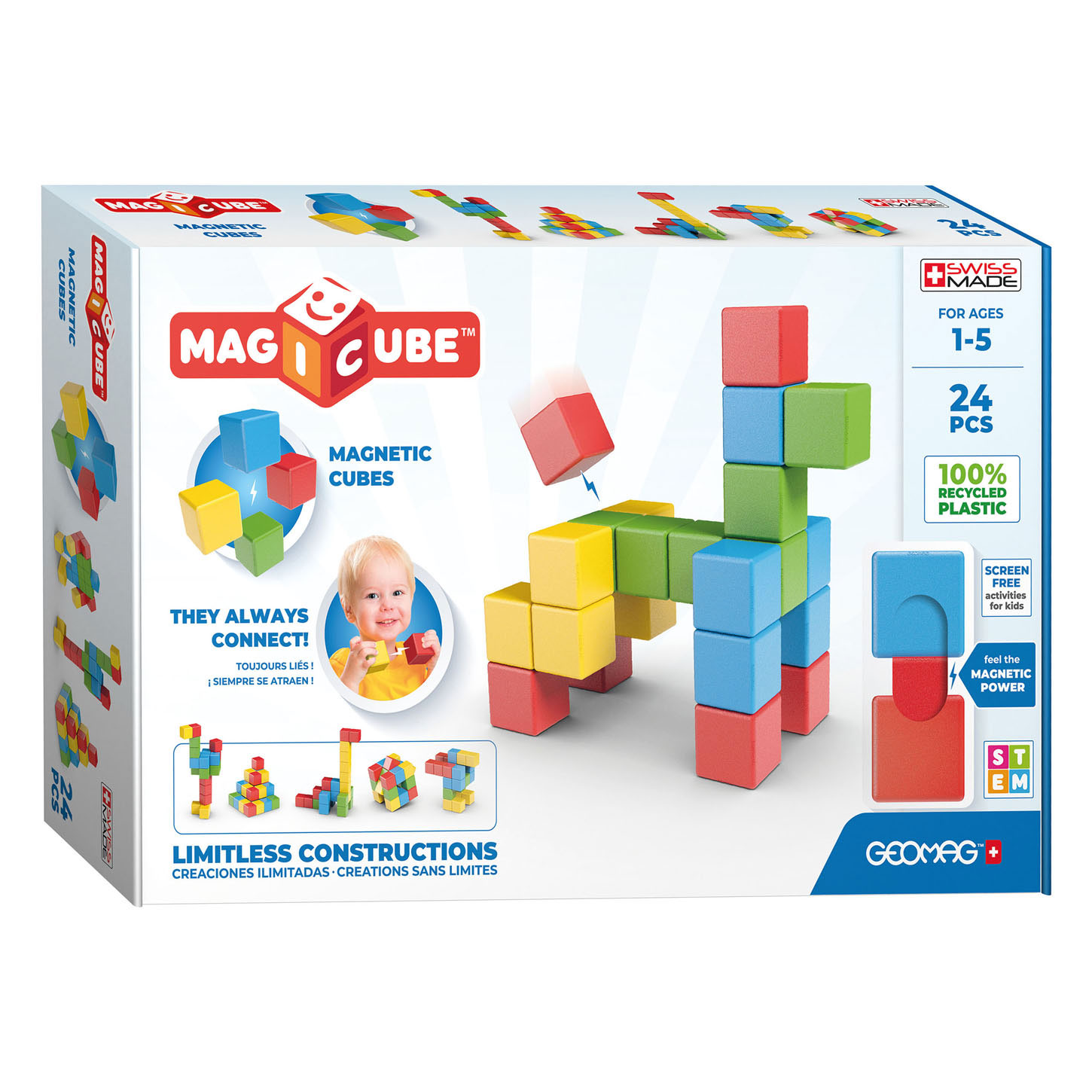 geomag24 Geomag Magicube Recycled Try Me 24pcs