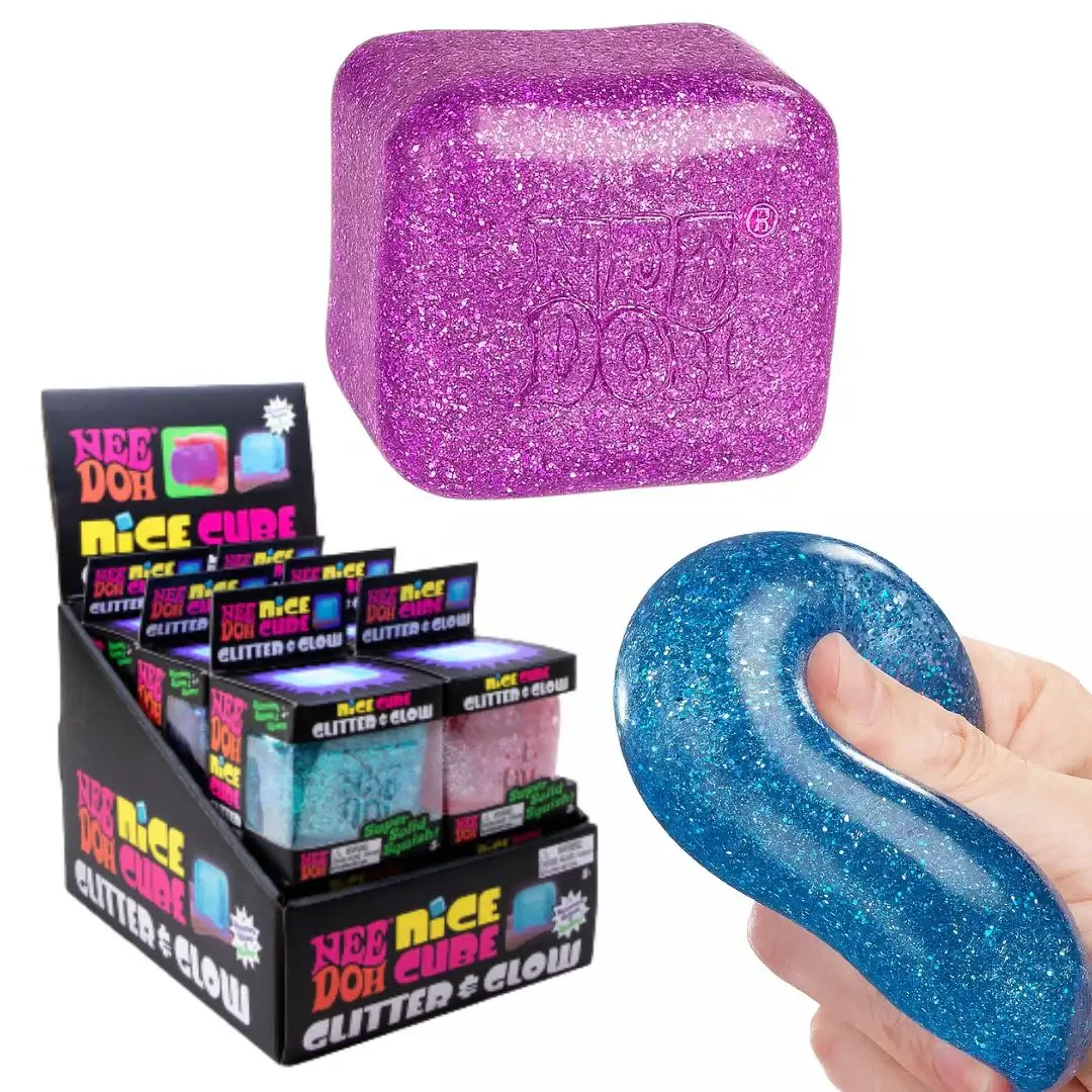 Nee Doh Nice Cube Glitter and Glow