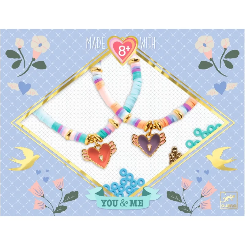 You & Me Heishi Hearts Beads Set