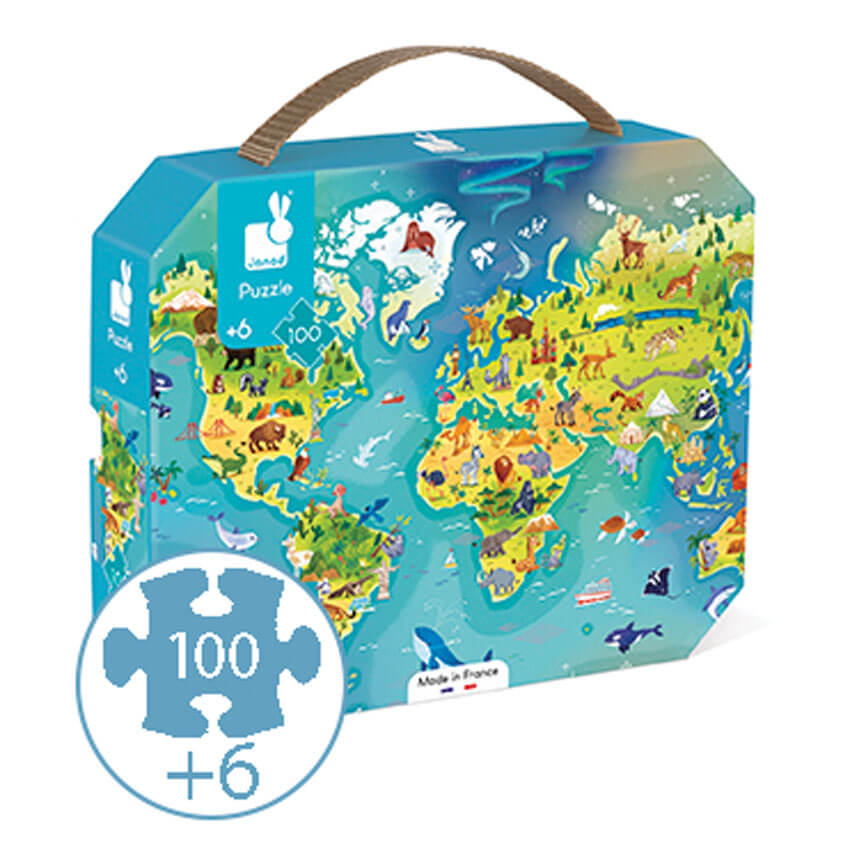 Janod World Puzzle 100pc