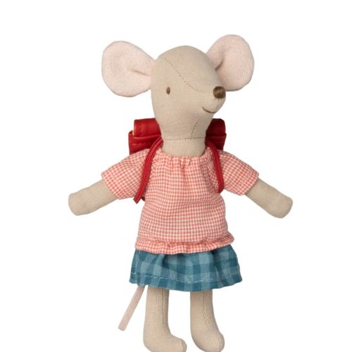 Maileg Mouse Big Sister with Red Bag