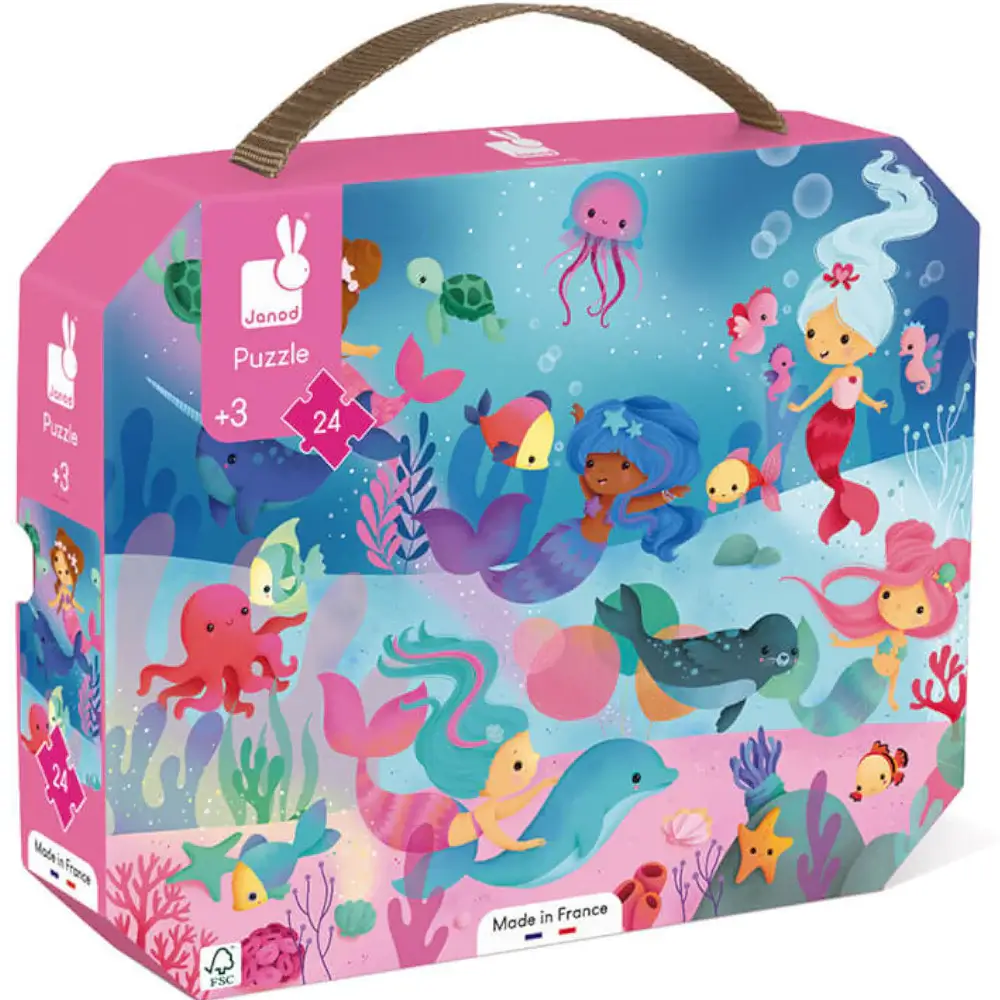 Janod Mermaid Puzzle 24pc