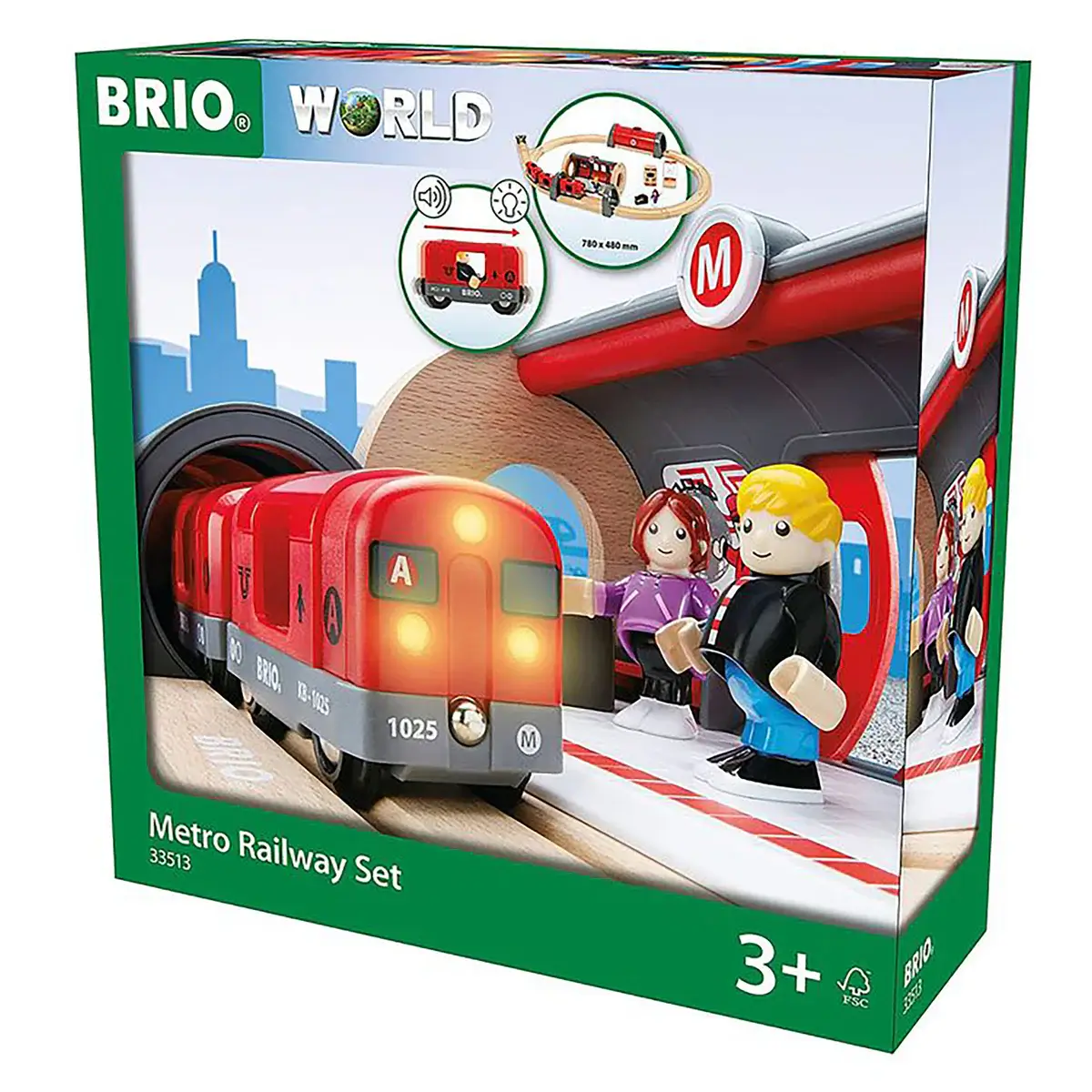 Brio Metro Railway Set