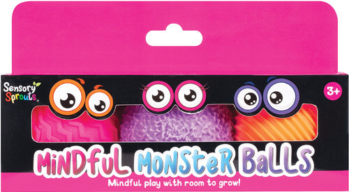 Mindful Monster Balls - Pink, Purple, Orange