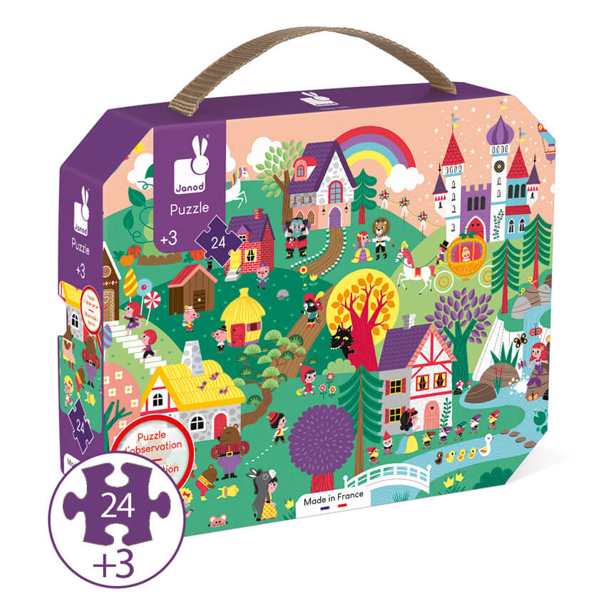 Janod Observation Puzzle Fairy Tales 24pc