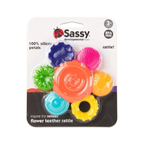 Sassy Flower Silicone Rattle
