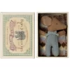 Maileg Sleepy Wakey Baby Mouse Blue