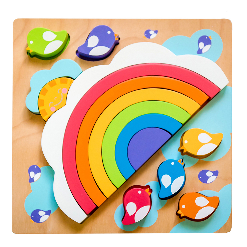 Kiddie Connect Large Sun and Rainbow Puzzle